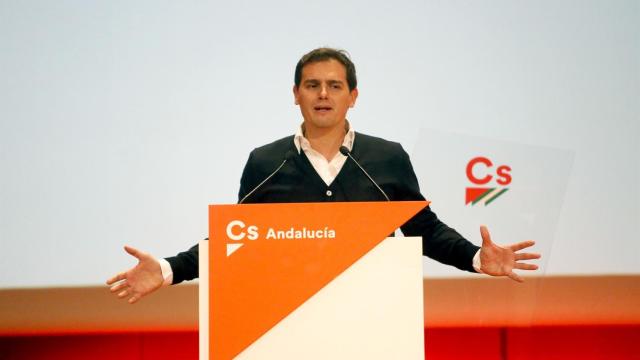 Albert Rivera, presidente de Cs, de mitin en Cádiz.
