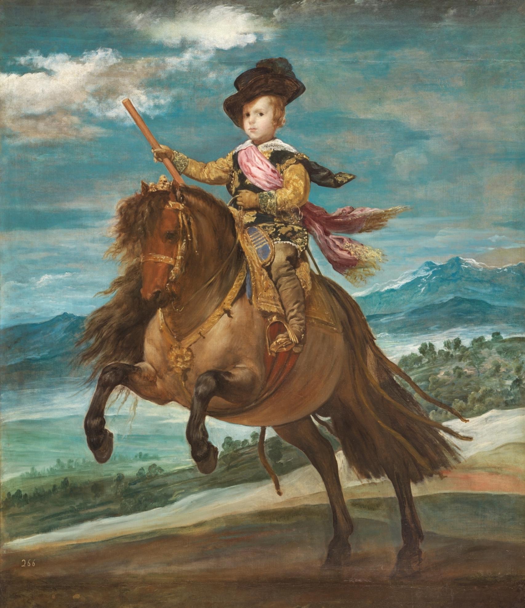 'El príncipe Baltasar Carlos, a caballo'. Diego Velázquez. 1634-1635.