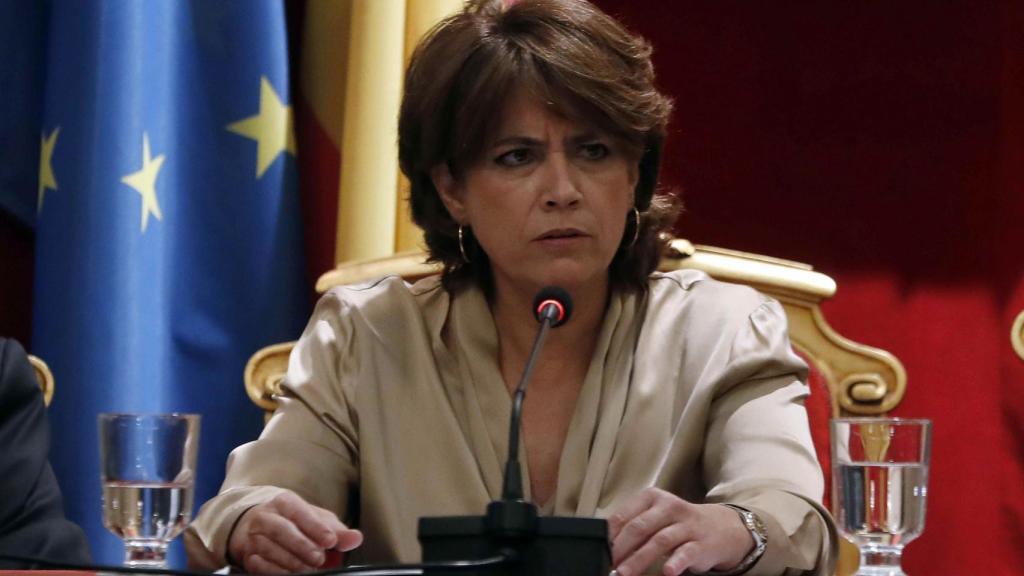 Dolores Delgado, durante el X Congreso de Academias Juridicas y Sociales de Iberoamérica.