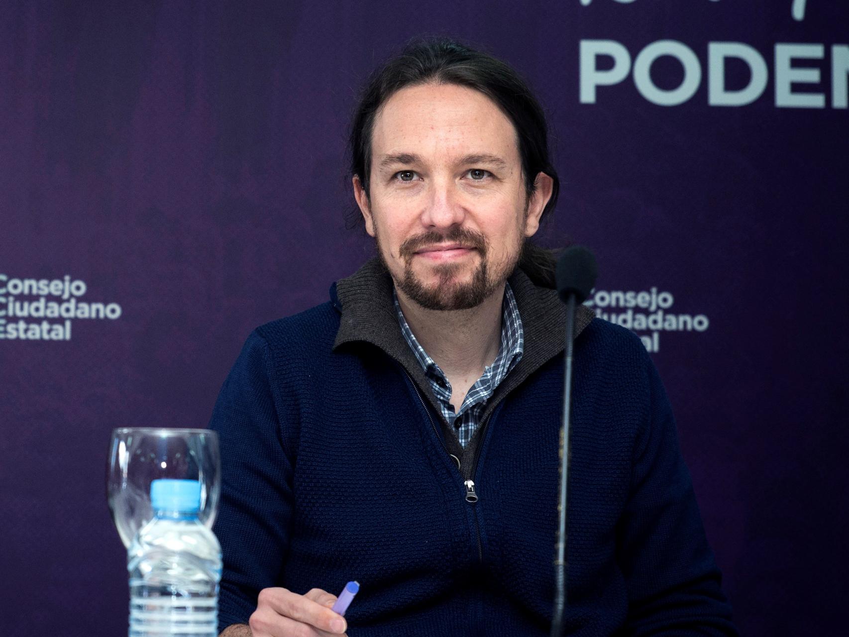 Pablo Iglesias, en el Consejo Ciudadano Estatal (CCE) de Podemos.