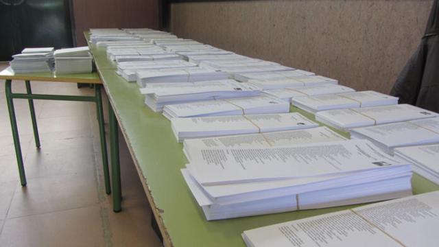 Papeletas para las elecciones