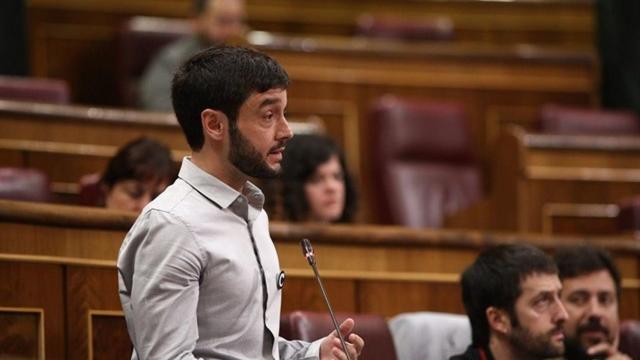 Pablo Bustinduy en el Congreso de los Diputados.