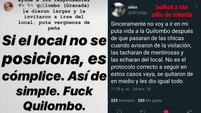 Dos de los mensajes que recorren las redes.