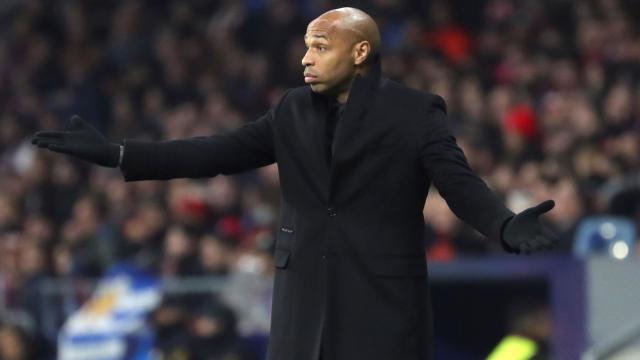 Henry durante un partido con el Mónaco