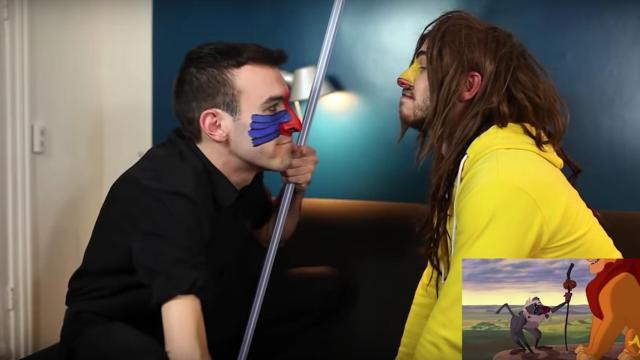 La primera escena del Rey León recreada en el salón de casa es lo mejor que verás hoy