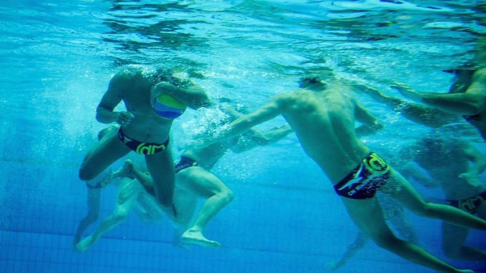 Imagen de un partido de waterpolo