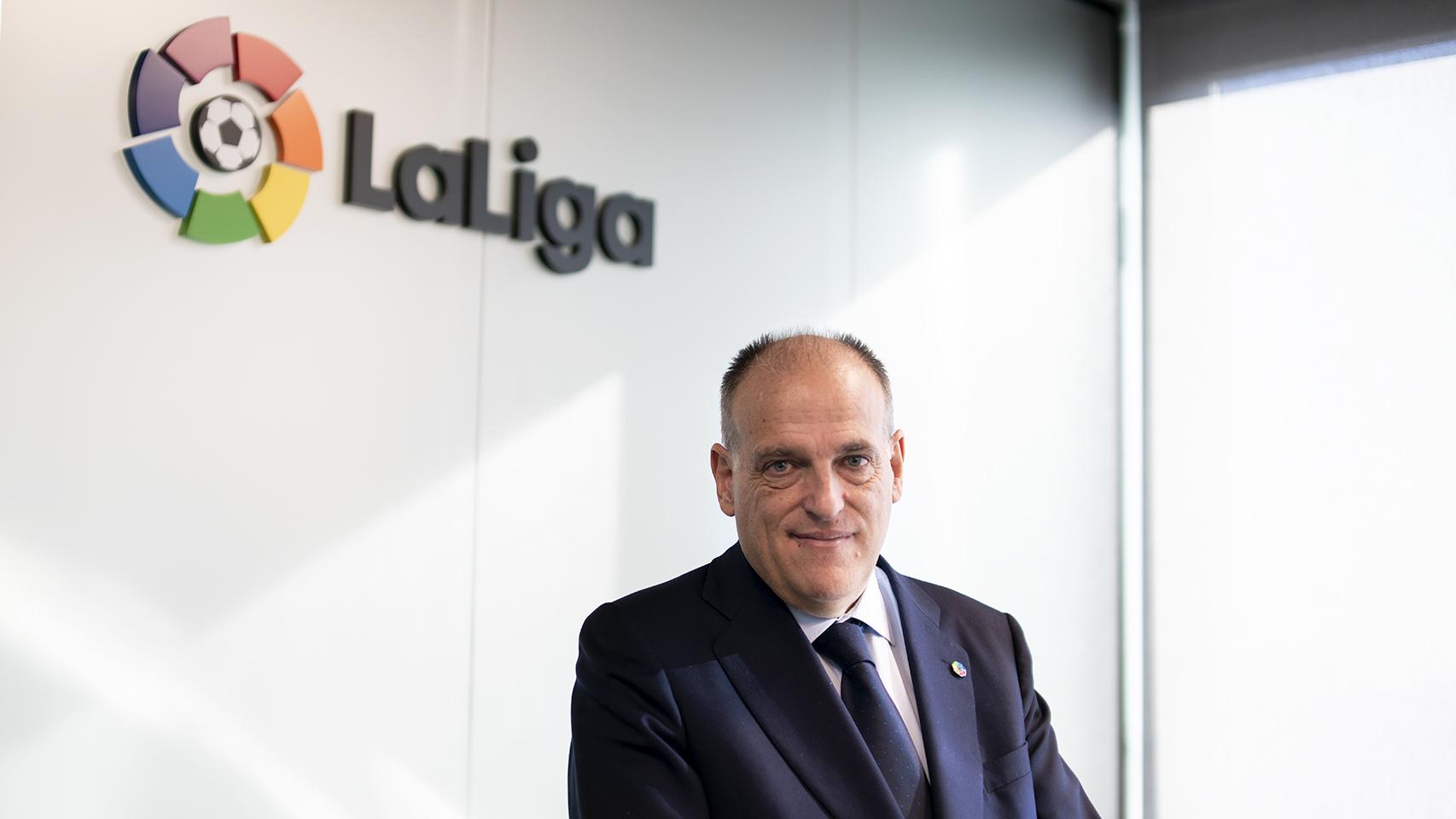 Javier Tebas, presidente de LaLiga, en una imagen de archivo.