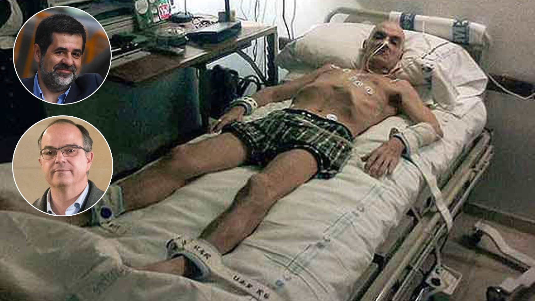 De Juana Chaos, durante su huelga de hambre.