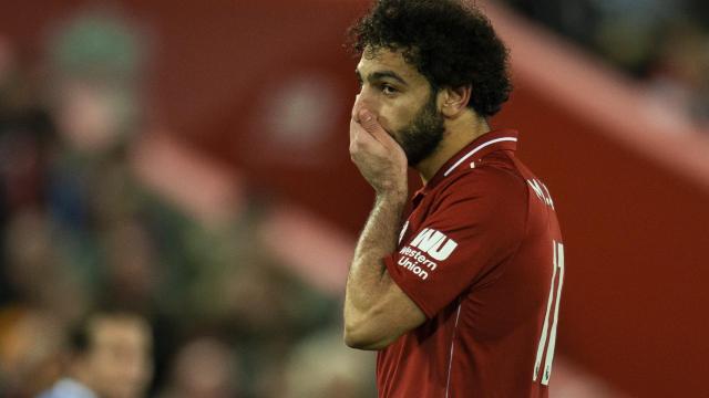 Mohamed Salah en el Liverpool - Everton