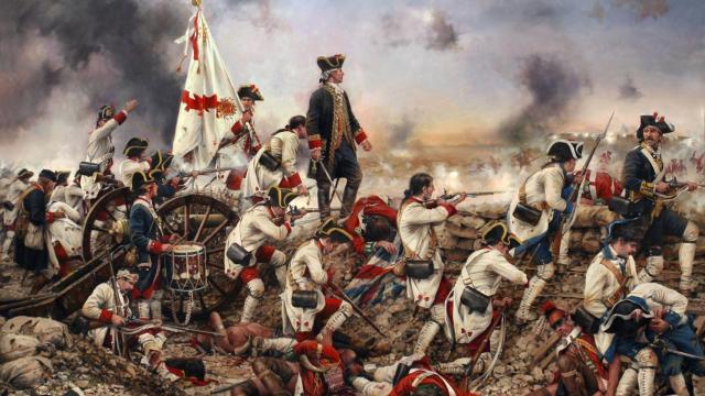 'Gálvez en América', un cuadro de Augusto Ferrer-Dalmau.