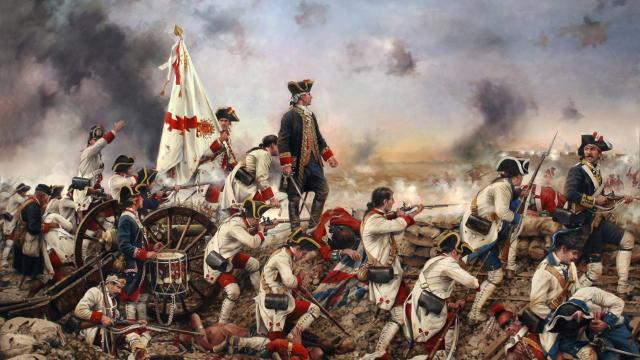 'Gálvez en América', un cuadro de Augusto Ferrer-Dalmau.