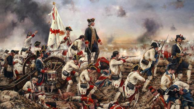 'Gálvez en América', un cuadro de Augusto Ferrer-Dalmau.