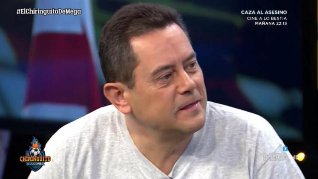 Roncero en El Chiringuito. Foto: Twitter (@elchiringuitotv)