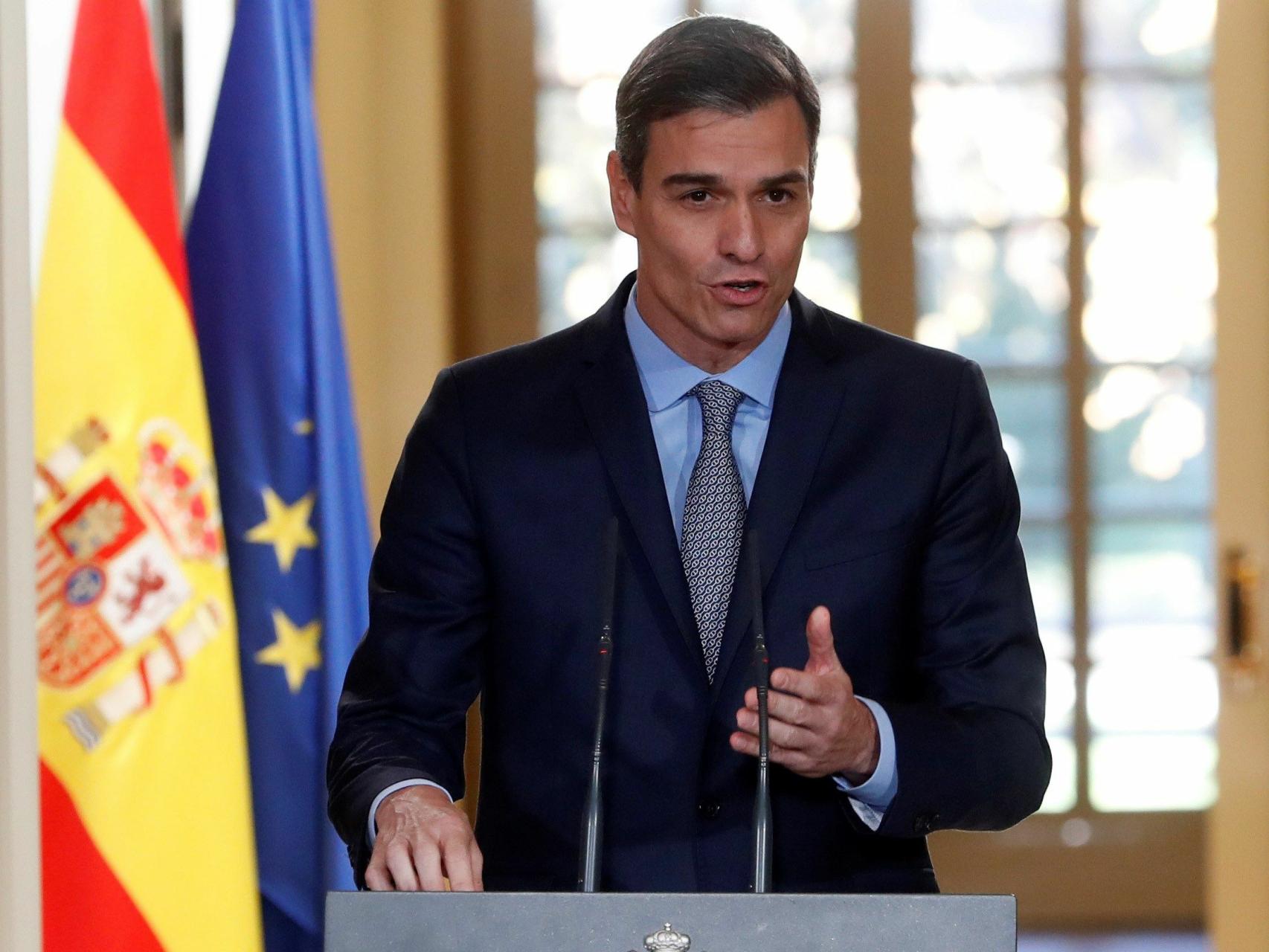 Sánchez, esta semana en Moncloa.