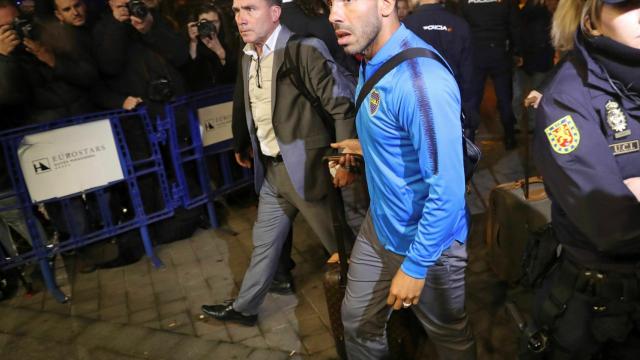 Carlos Tévez, en su llegada a Madrid