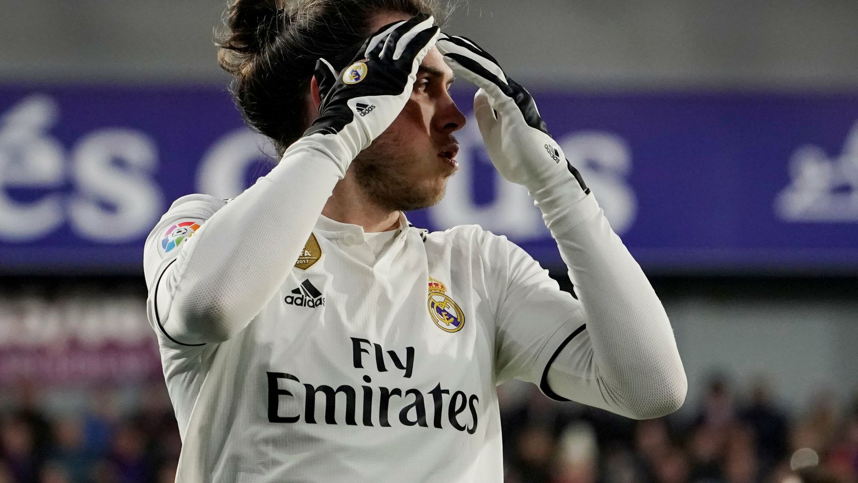 Bale, durante el Huesca - Real Madrid de La Liga