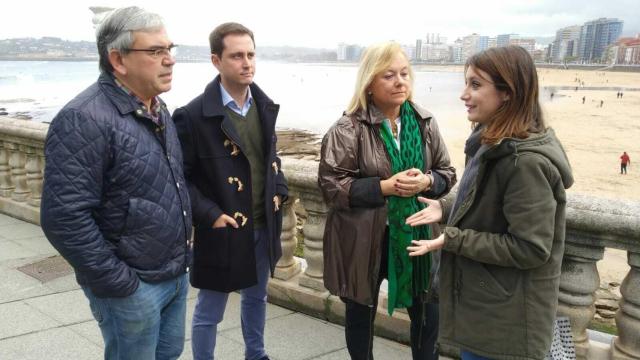 Andrea Levy este domingo en Gijón.