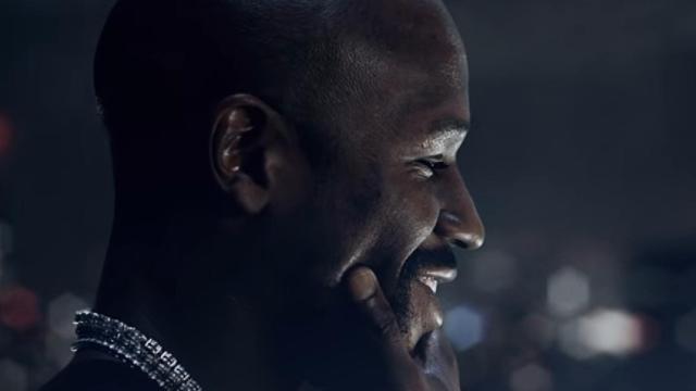 Mayweather en su vídeo promocional del combate
