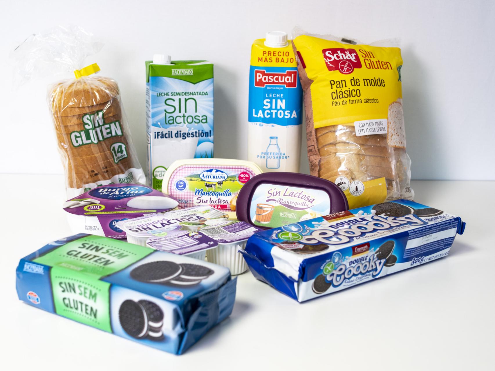 Productos sin gluten / sin lactosa
