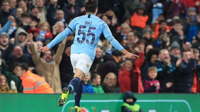 Brahim celebra un gol con el Manchester City. Foto: Twitter (@Brahim)