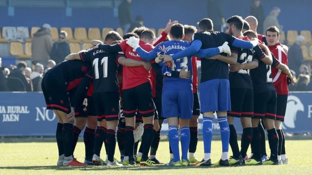 La plantilla del Reus. Foto: Twitter (@cfreusdeportiu)