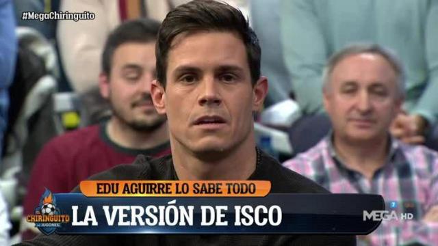 Edu Aguirre en las declaraciones sobre Isco. Foto: Twitter (@elchiringuitotv)