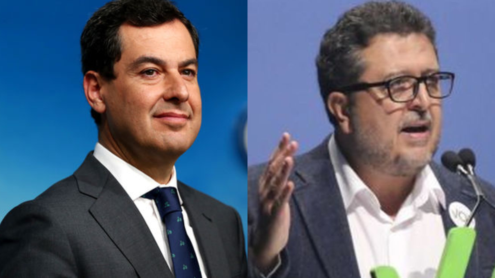 Juanma Moreno y Francisco Serrano.