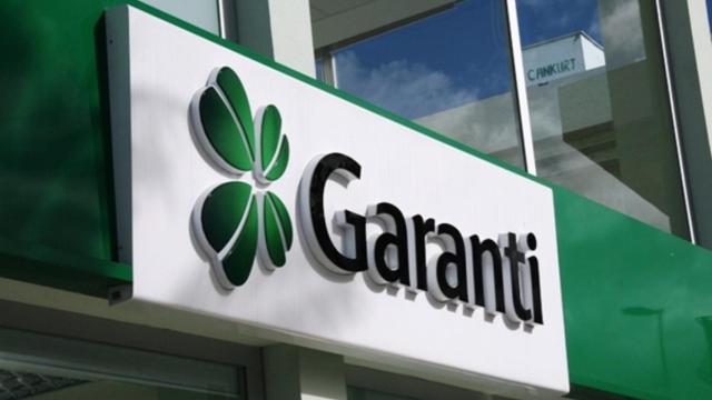 Rótulo en una de las sucursales de Garanti Bank.
