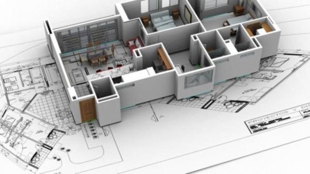 Planos de una promoción nueva de viviendas.