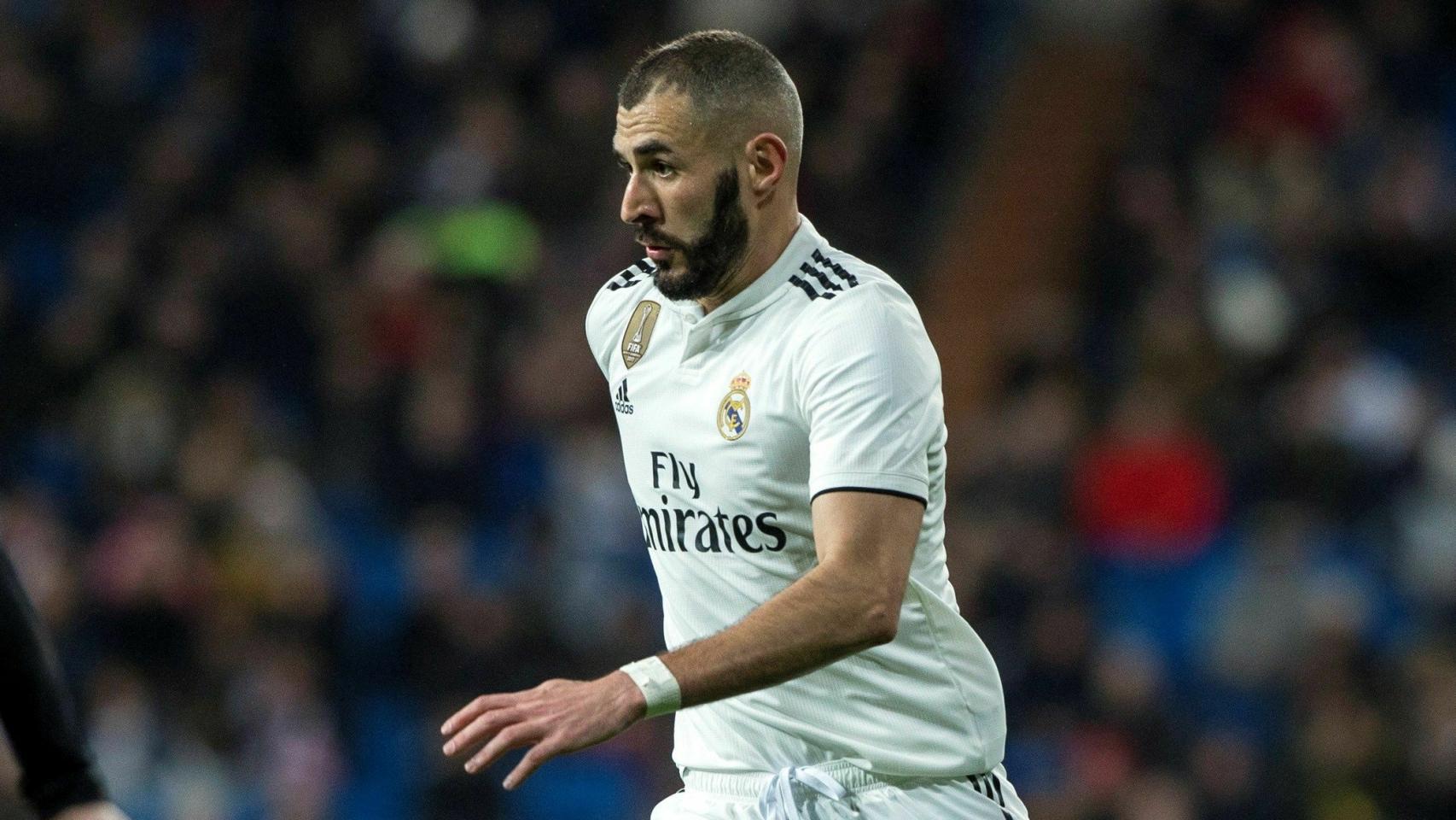 Karim Benzema, en un partido del Real Madrid de Liga