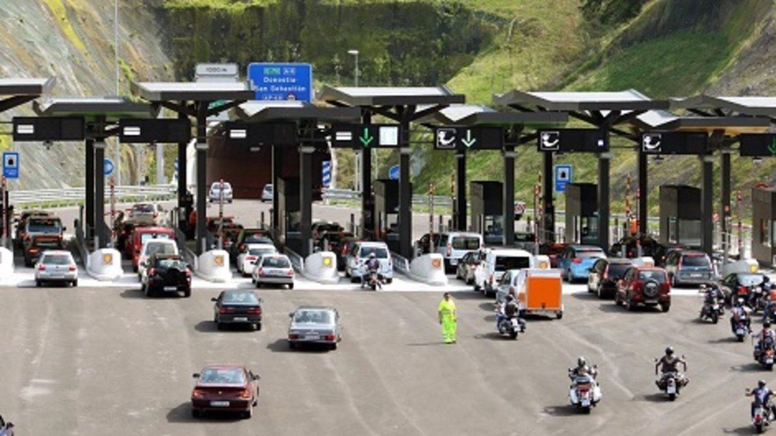 Un control de acceso en una autopista.