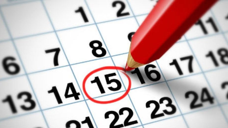 Imagen de un calendario.