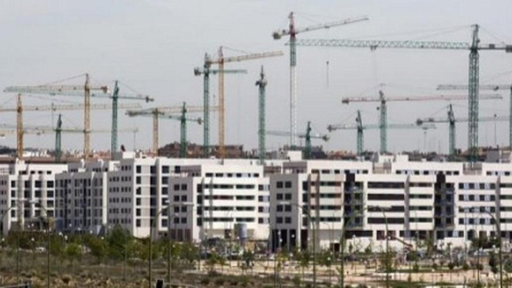 Unas obras de promoción inmobiliaria de Nyesa.