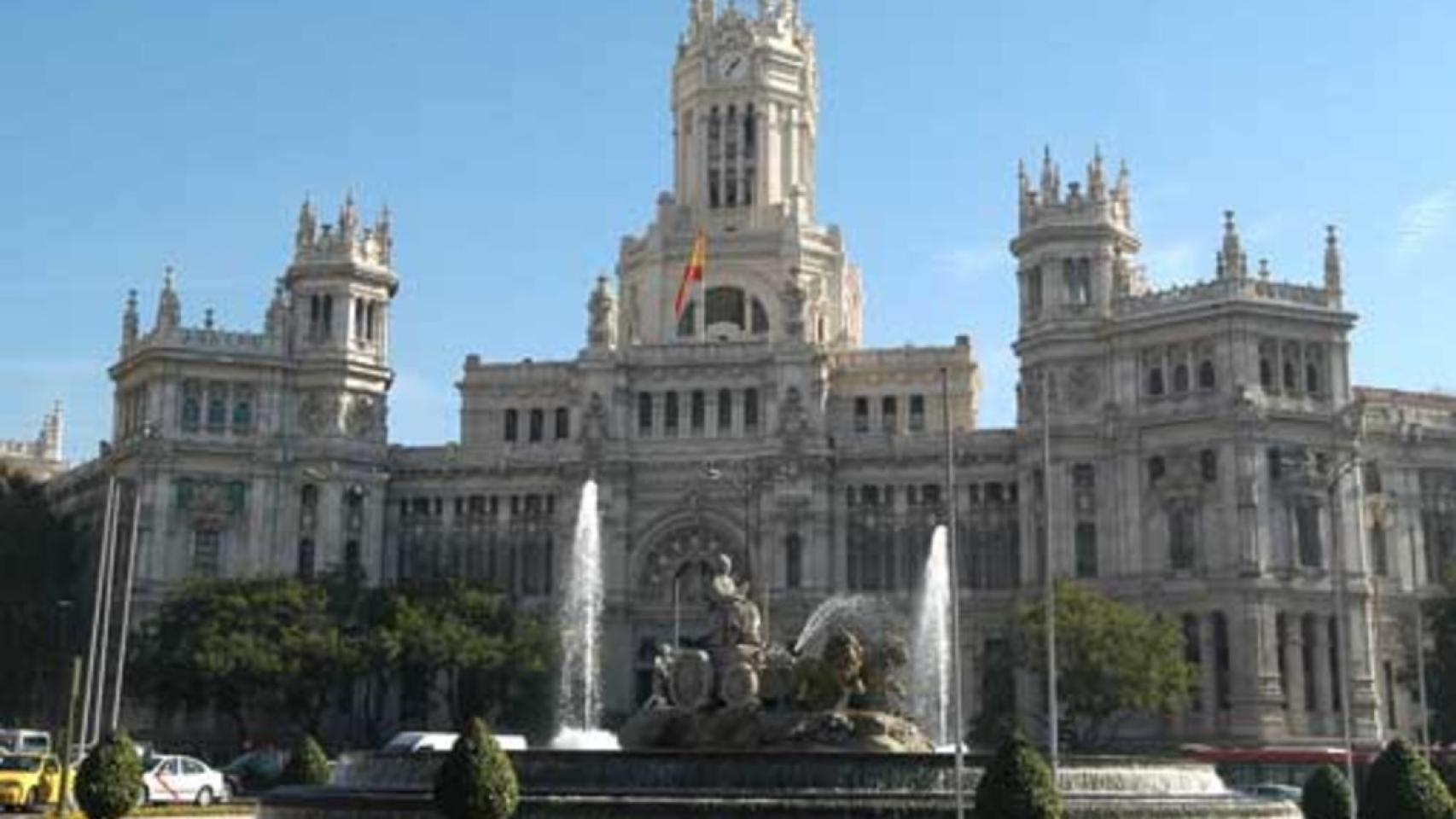 Palacio de Cibeles, sede del Ayuntamiento de Madrid.