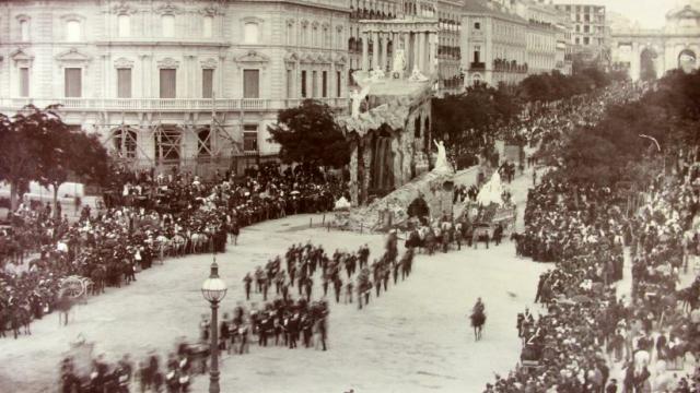 Celebración en Madrid del segundo centenario de la muerte de Calderón de la Barca.