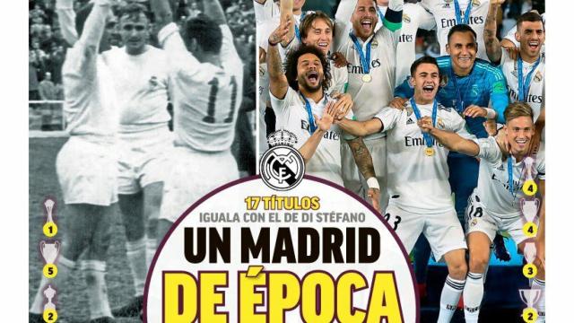 La portada del diario MARCA (24/12/18)