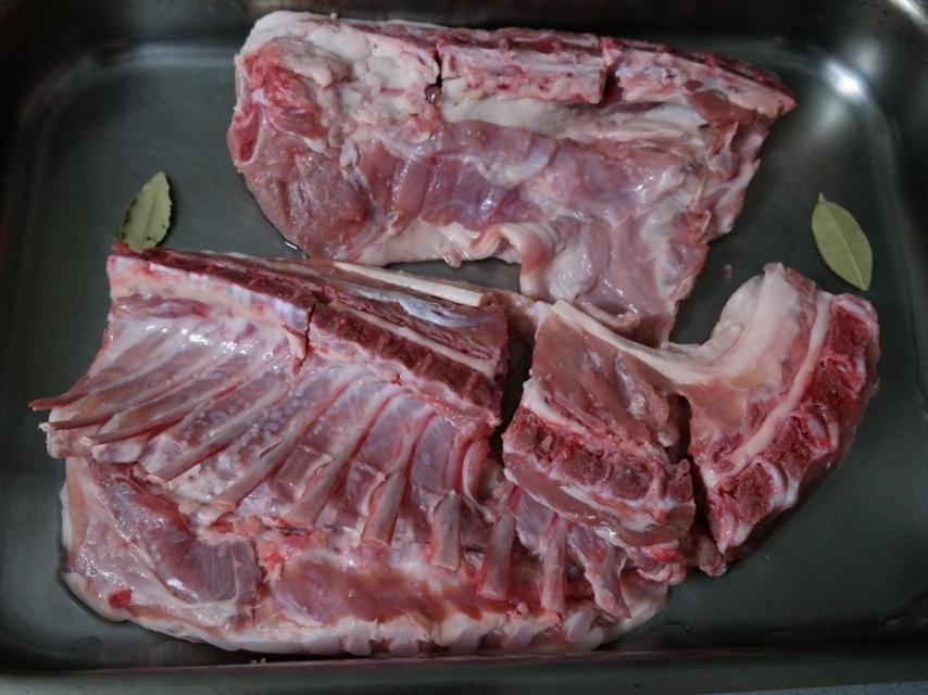 Distintas partes del cordero