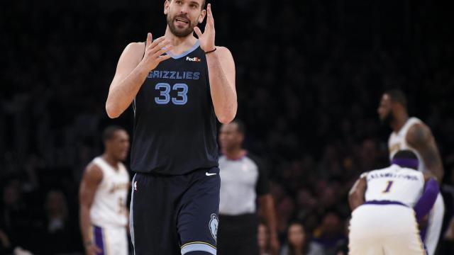 Marc Gasol en Los Angeles Lakers - Memphis Grizzlies