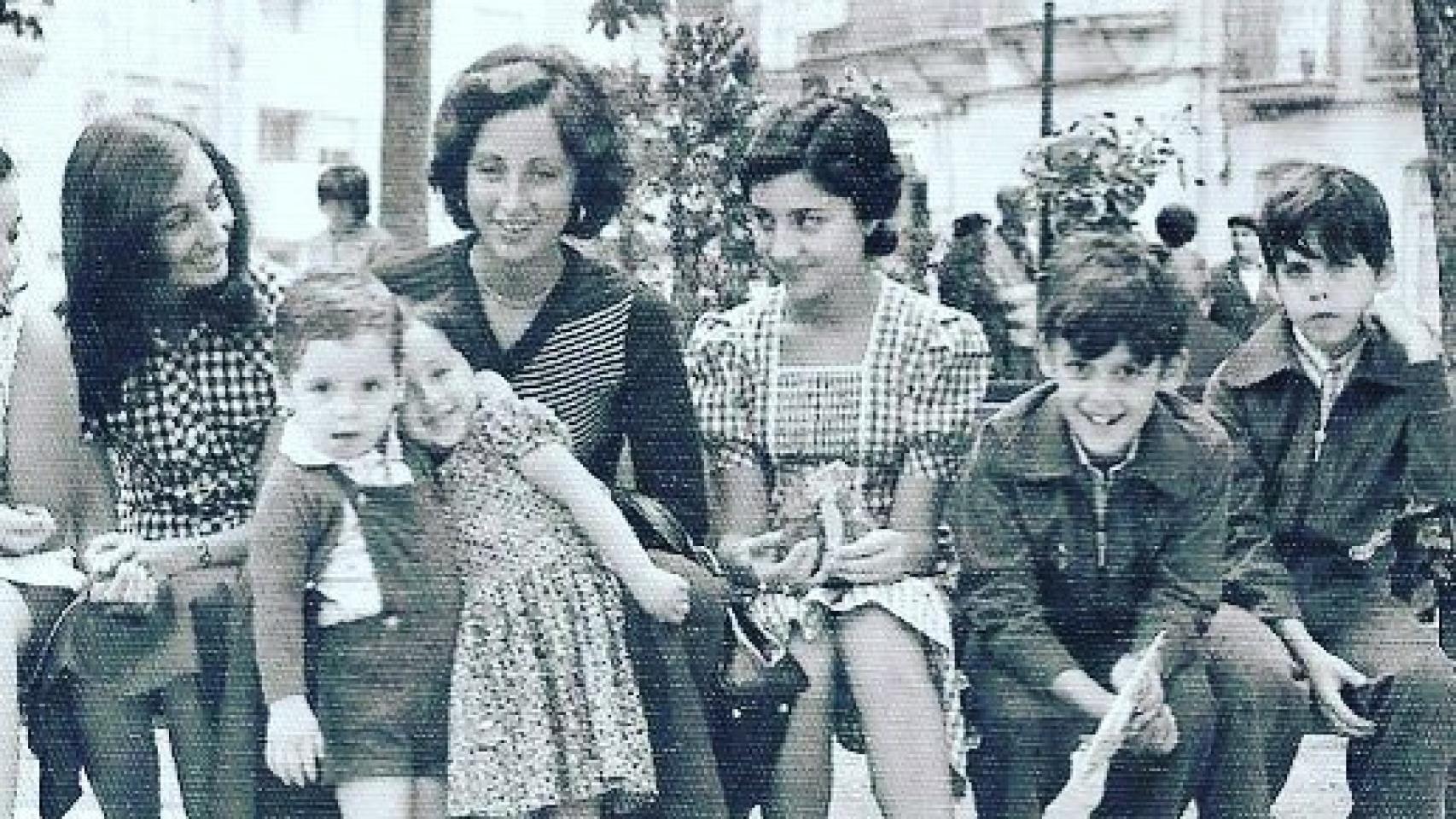 María Patiño y su familia