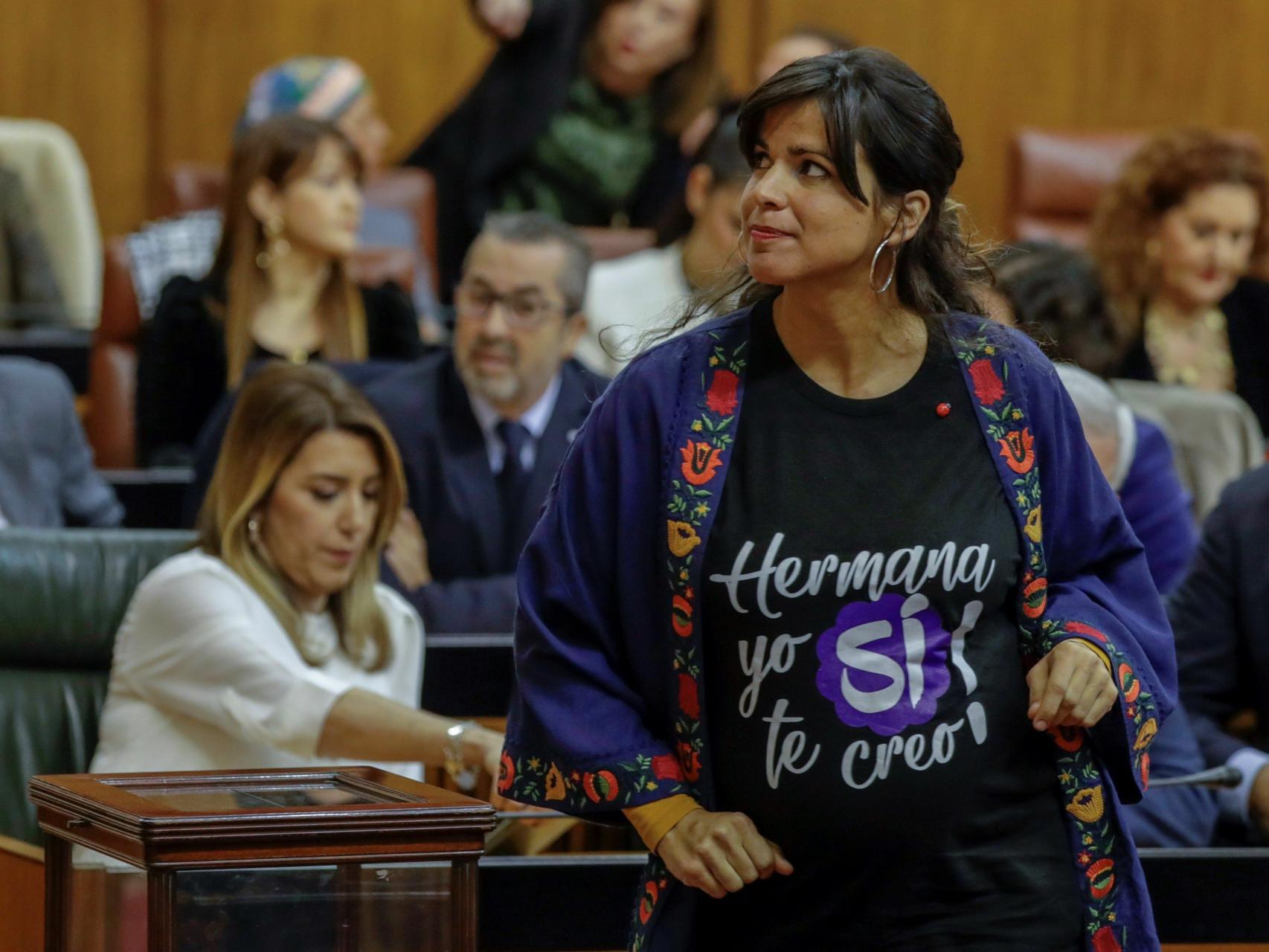 Teresa Rodríguez, líder de Podemos en Andalucía.