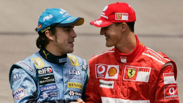 Fernando Alonso y Michael Schumacher