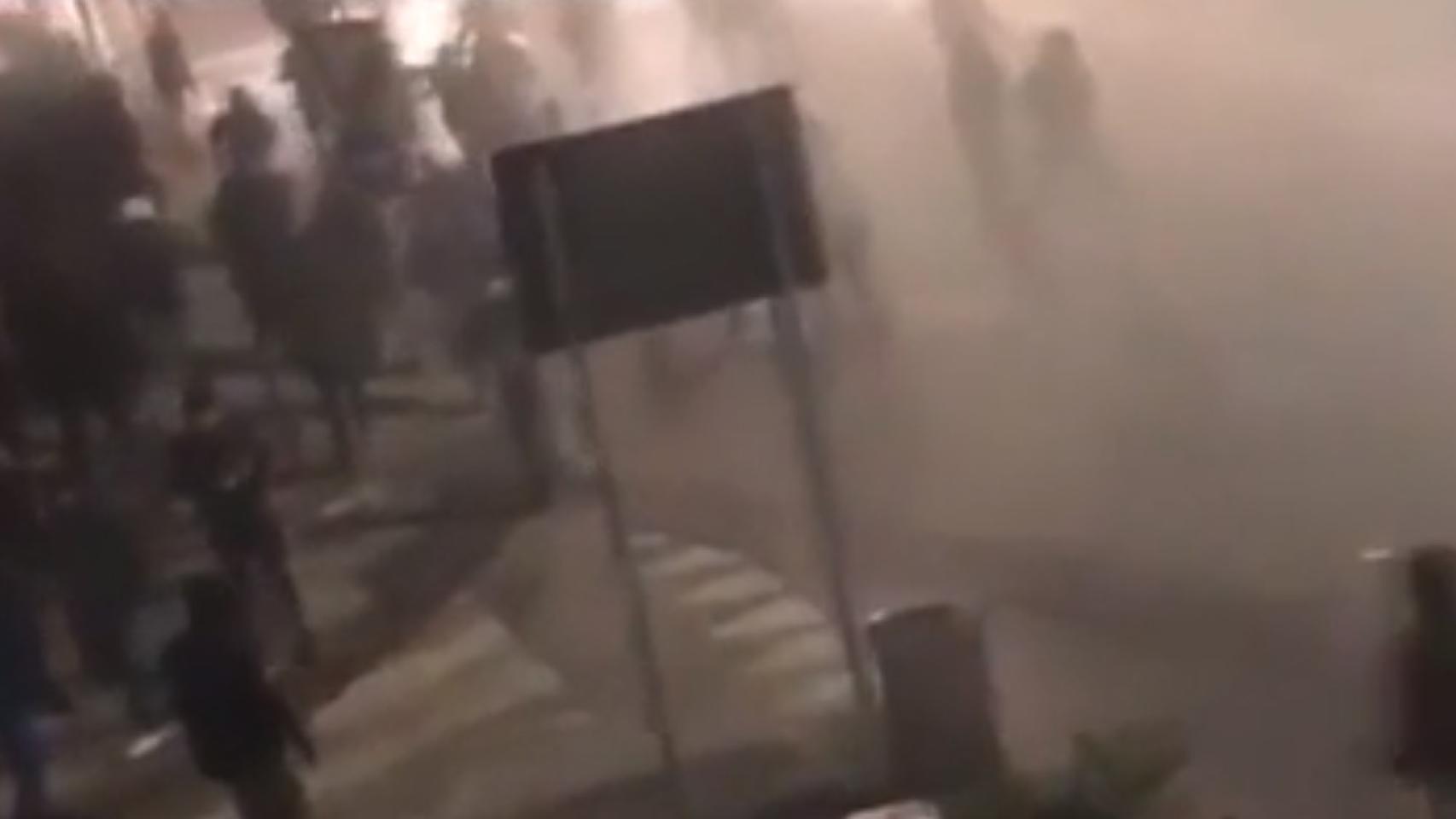 Enfrentamiento entre radicales del Inter y Nápoles