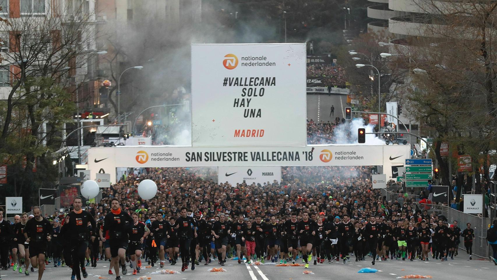 La salida de la San Silvestre Vallecana Popular