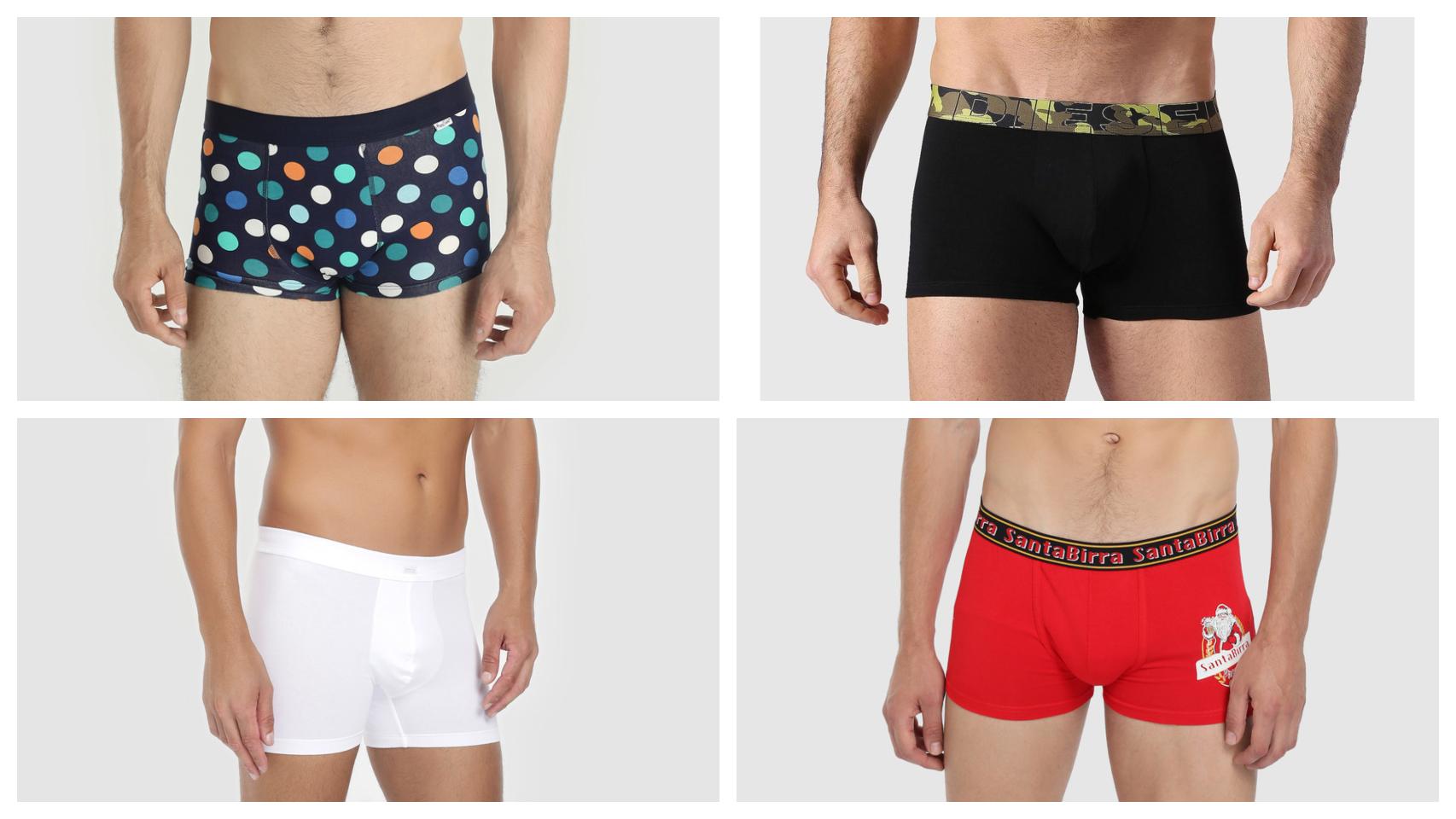 Varios calzoncillos en un montaje.