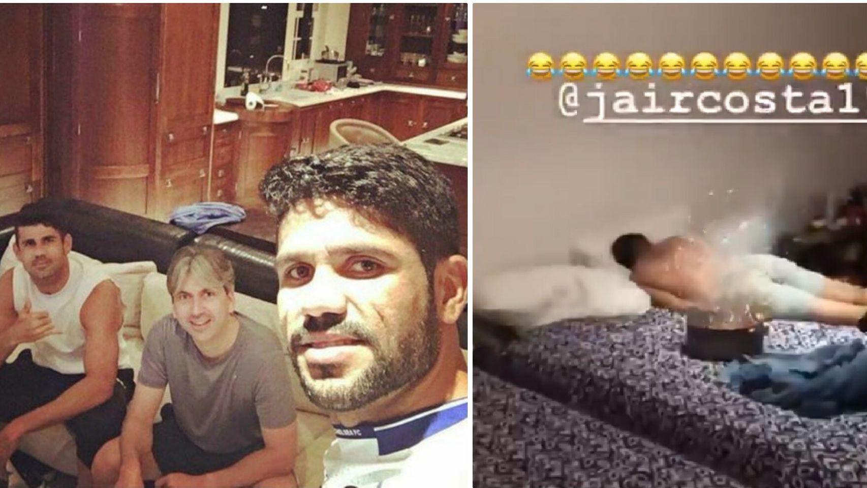 Diego Costa y su hermano Jair