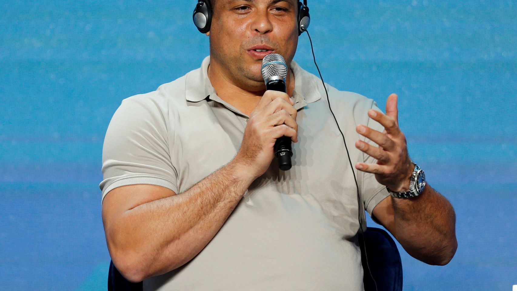 Ronaldo, durante la Conferencia Internacional de Deportes de Dubai