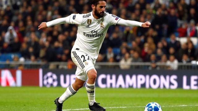Isco, en un partido del Real Madrid