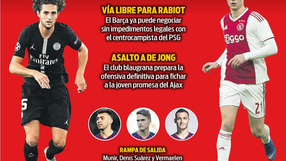La portada del diario SPORT (03/01/2019)
