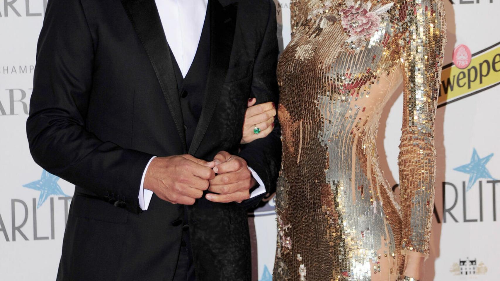 Diego Simeone y Carla Pereyra.