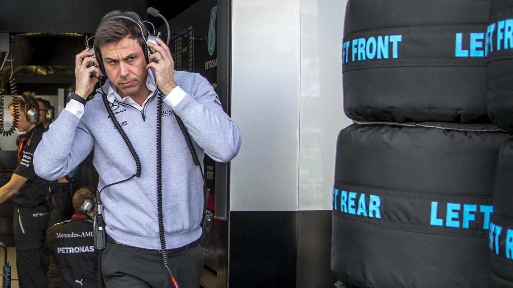 Toto Wolff, en un Gran Premio.